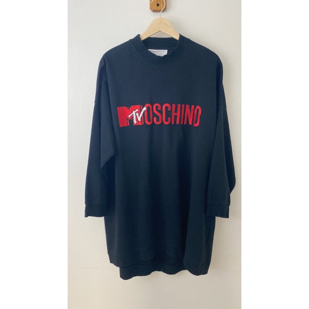 H&M Moschino MTV Oversized Dress Black